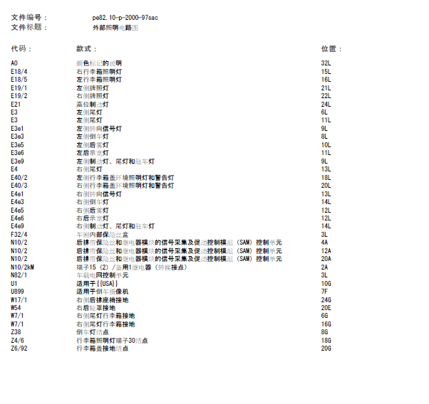 11年奔驰S350外部灯线路图