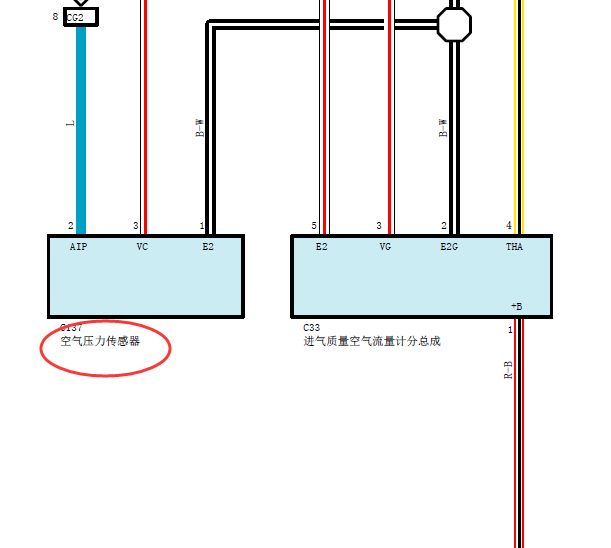 丰田普拉多2TR发动机线路图