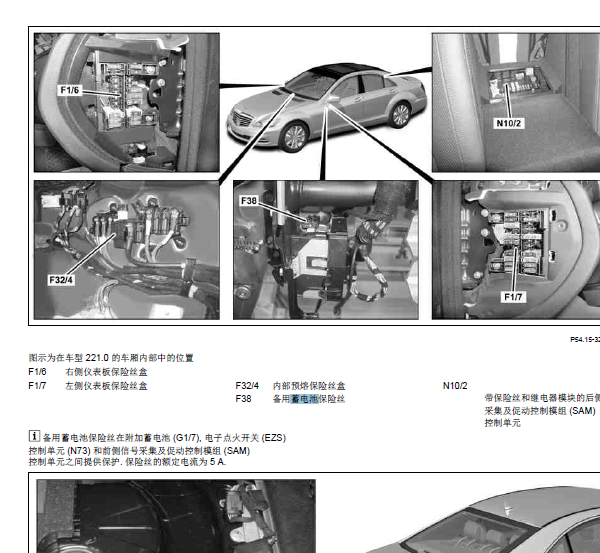 2012年奔驰S300L保险分配资料
