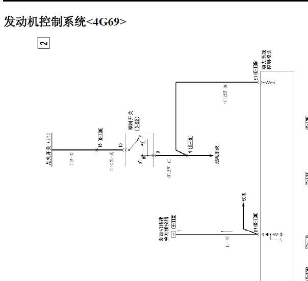 东南4G69发动机线路图
