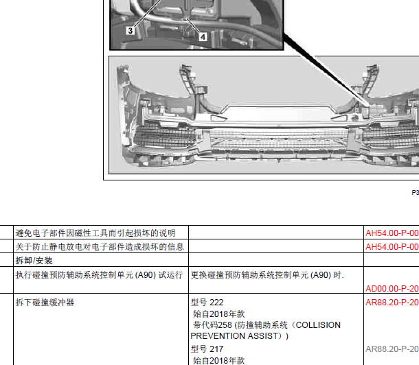 2014年奔驰S400防碰撞模块更换