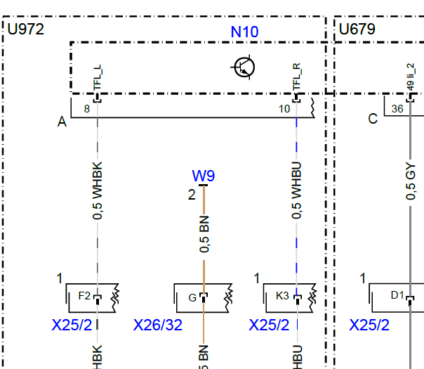 2008年奔驰R350灯光电路图