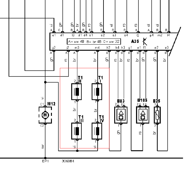 雷诺拉古那2.0T发动机点火线圈线路图