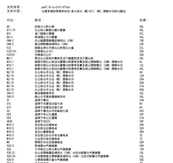 奔驰GLK300发动机电路图