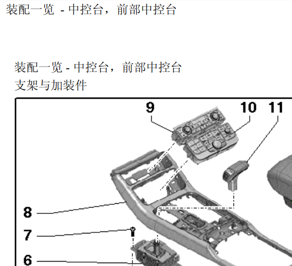 13年奥迪A8L中控台拆装