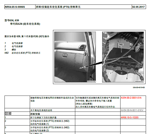 2012年奔驰威霆仪表台拆装