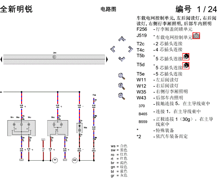 2017年斯柯达明锐基本装备电路图