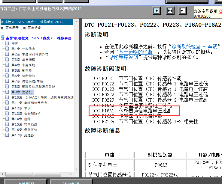 12年凯迪拉克SLS故障码诊断