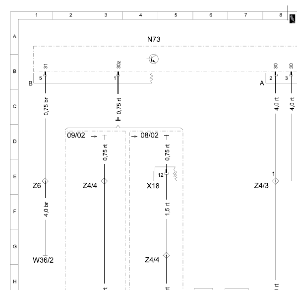 奔驰S350点火开关线路图