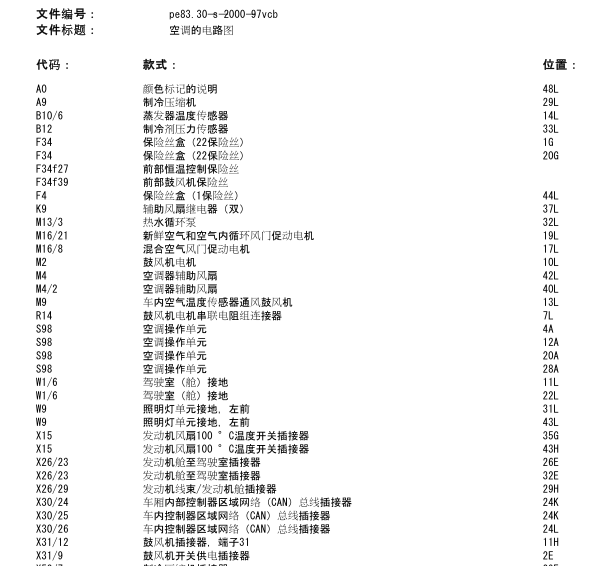 10年奔驰唯雅诺空调电路图