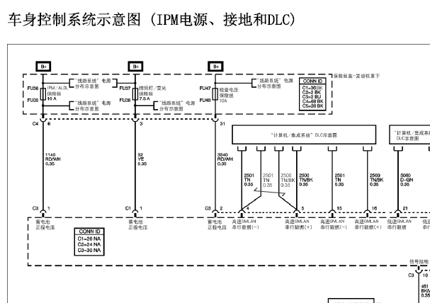 2007年凯迪拉克SLS车身模块电路图