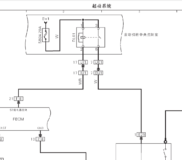 14年力帆720的起动机线路图