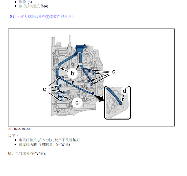 雪铁龙C5变速箱电磁阀维修资料