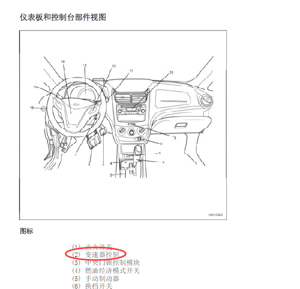 赛欧变速箱控制模块位置