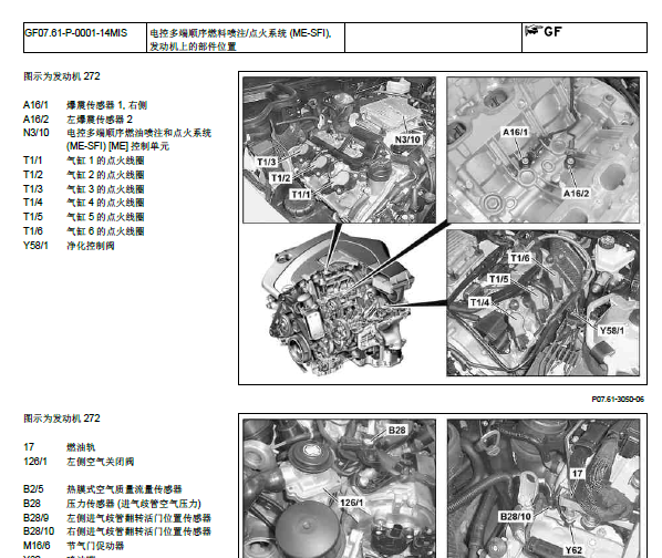 2010年奔驰S350部件位置