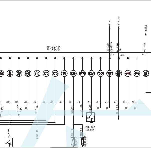 猎豹黑金刚仪表线路图