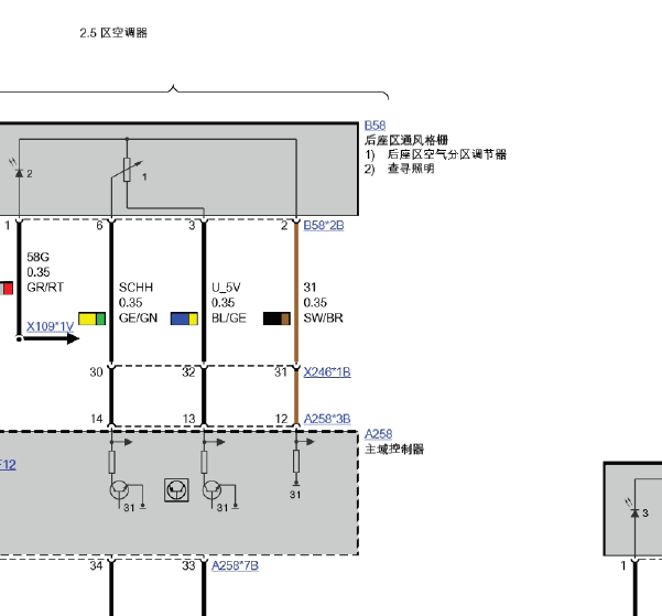 18年宝马730Li格栅线路图