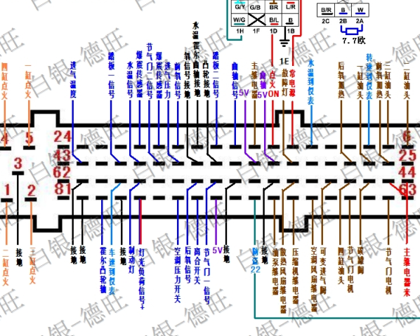 海马474Q发动机针脚图