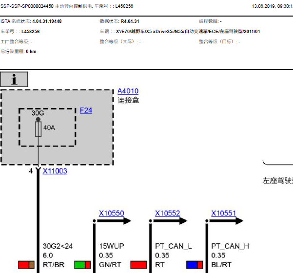 11年宝马X5转向线路图