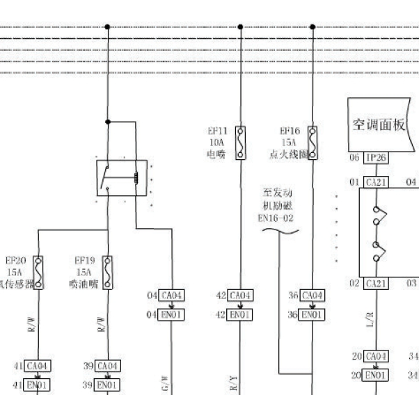 15年北汽幻速H2发动机线路图