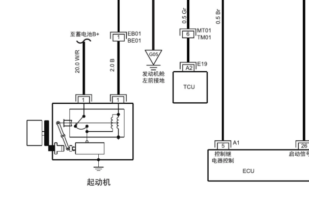 2015-2018年江淮瑞风M5起动电路图