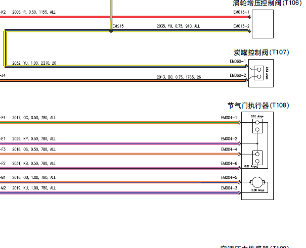 名爵1.8发动机电路图