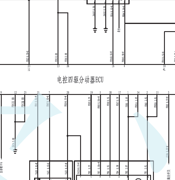10年猎豹四驱系统线路图