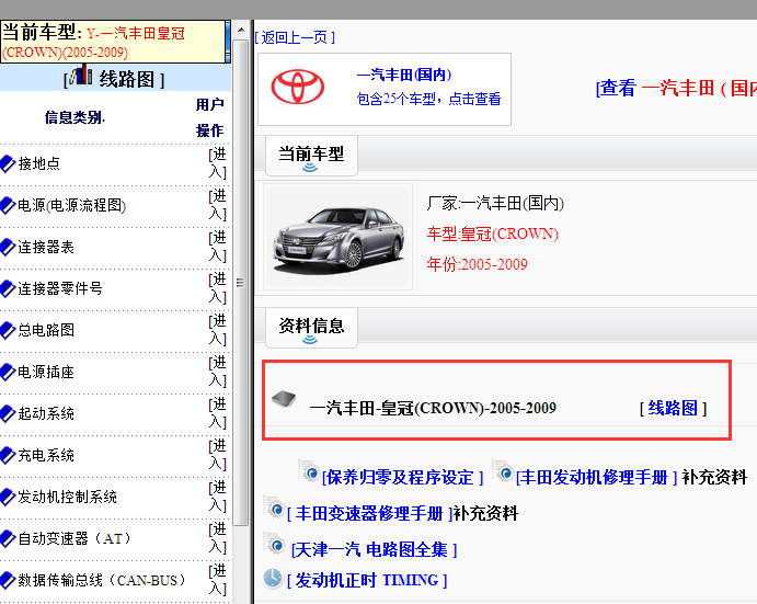 2005-2009年丰田皇冠电路图