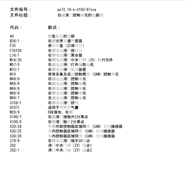 13年奔驰威霆车门线路图