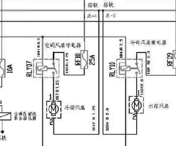 2014年威旺306风扇电路图