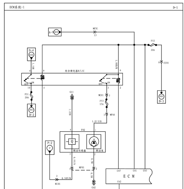 江淮瑞风发动机线路图