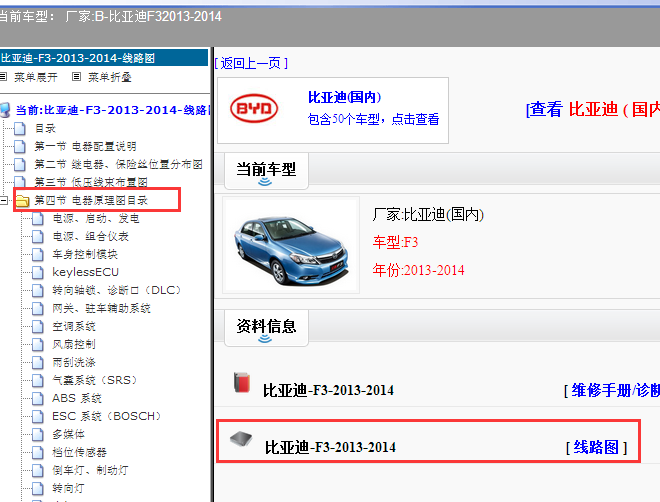2013-2014年比亚迪F3电路图