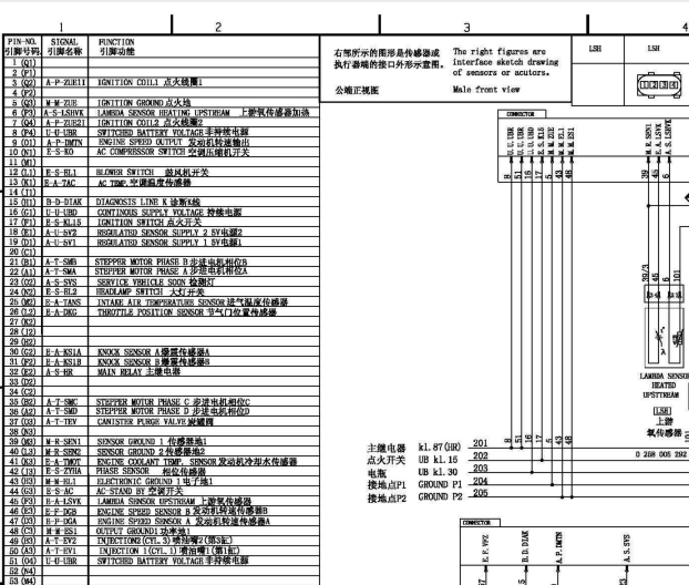 长安星光474发动机电路图