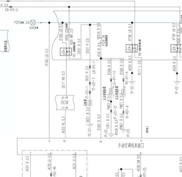 风行SX6空调线路图及手册