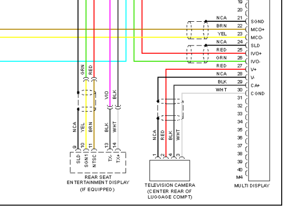 2007年雷克萨斯RX400娱乐音响系统电路图