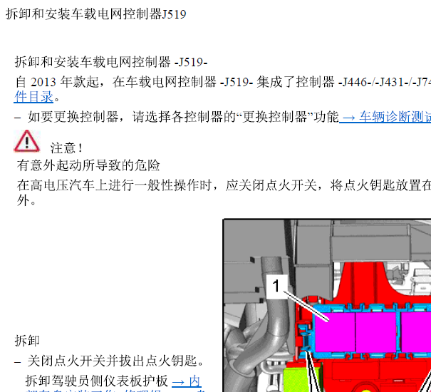 11年奥迪Q5 J519拆装资料