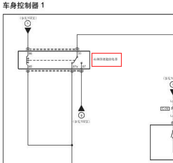 2013年红旗H7雨刮电路图
