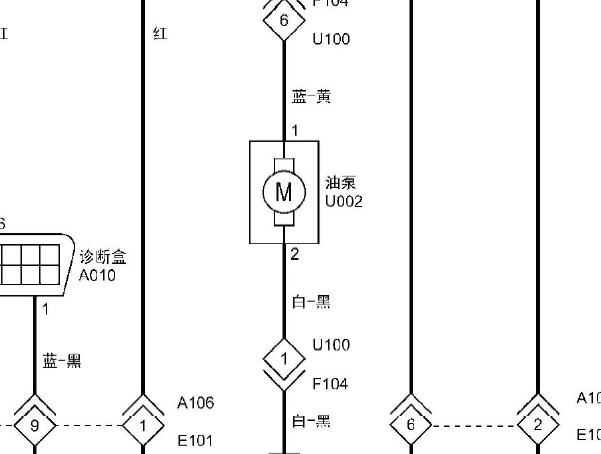 福特风景油泵电路图