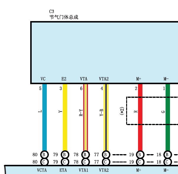 雷克萨斯2UZ节气门线路图