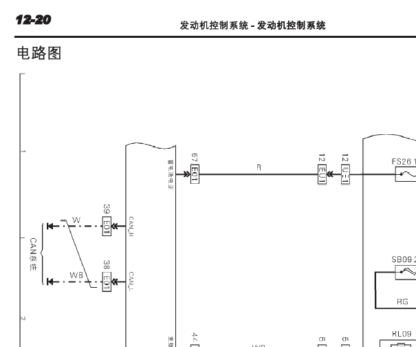2012-2014年力帆720发动机电路图