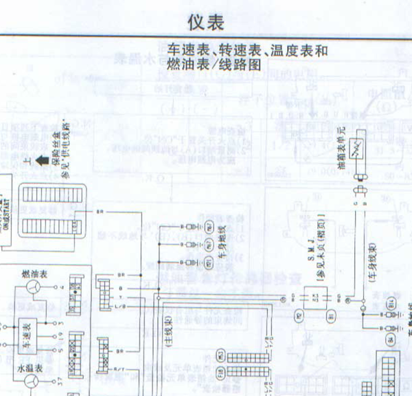 04年日产蓝鸟转速表线路图
