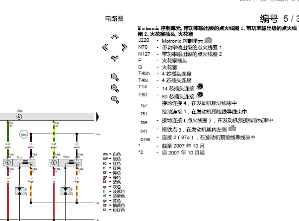 波罗CDE发动机电路图