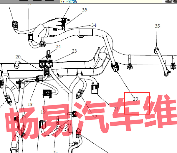 2017-2018年逸动网关模块安装位置图