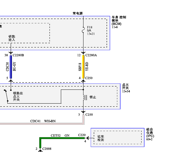 2019年林肯领航员车身模块电路图