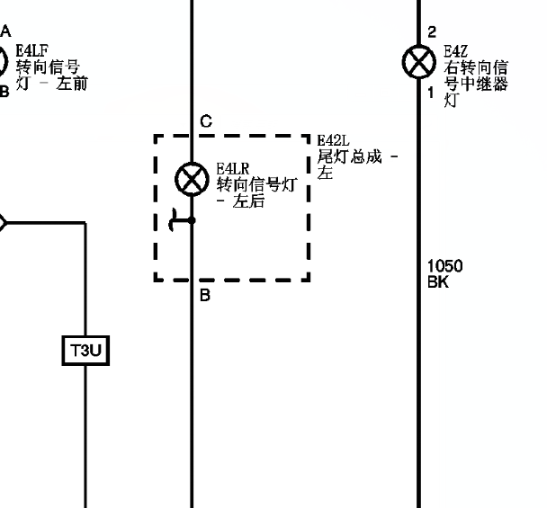 10年别克英朗转向灯线路图
