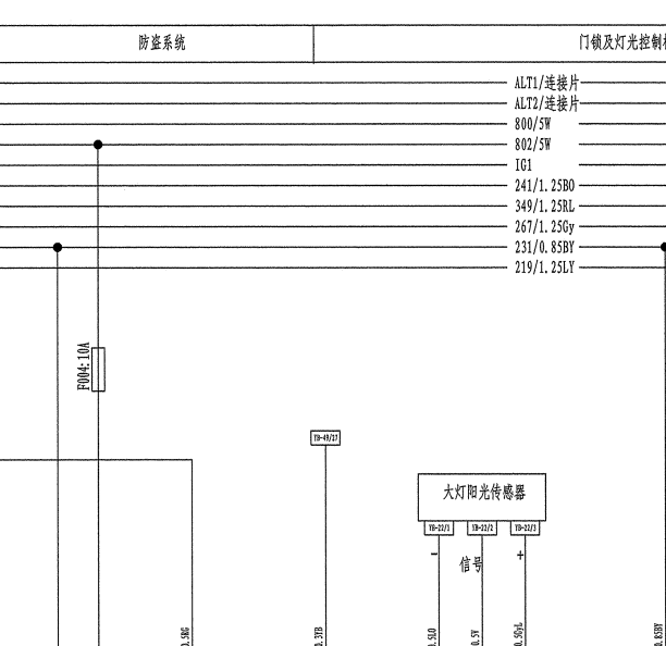 10年吉利英伦SC7防盗电路图
