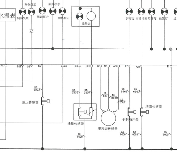 南京依维柯车速里程传感器电路图