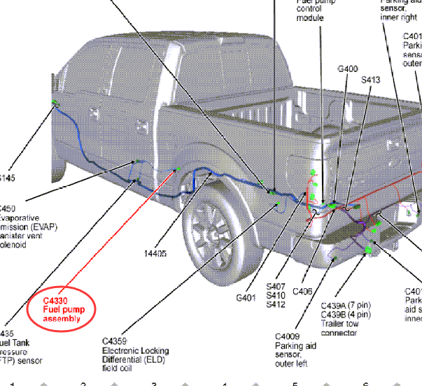 11年福特猛禽F150油泵模块位置