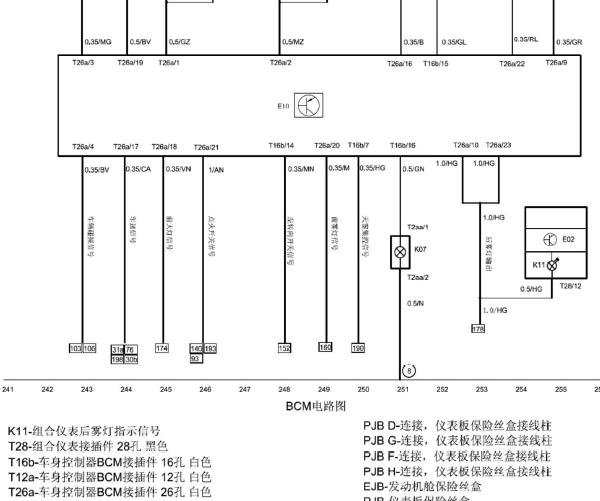 骏捷BCM电路图