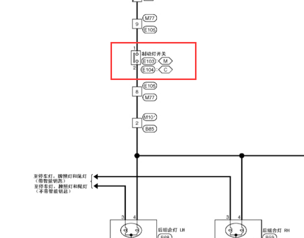 2014年NV200刹车灯开关位置